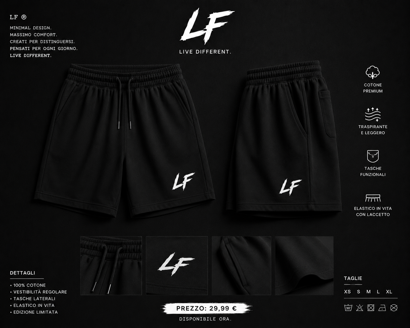 🖤 LF Essential Shorts
